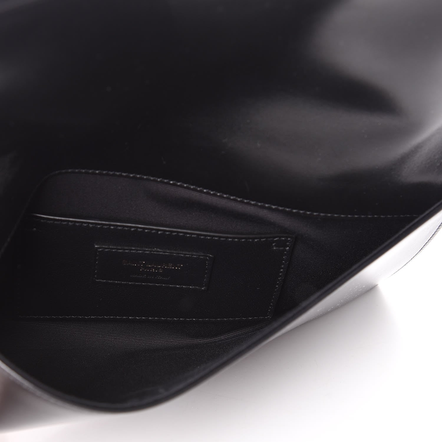 Saint Laurent Calfskin Monogram Smoking Clutch Black 5 of 10