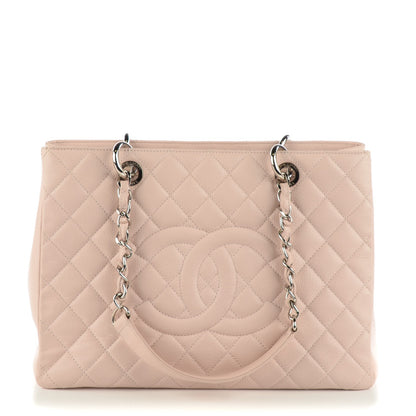 Chanel Caviar Quilted Grand Shopping Tote GST Light Pink 1 of 7