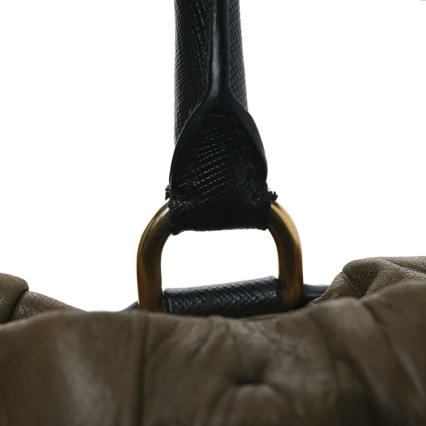 Nappa Gaufre Tote Green