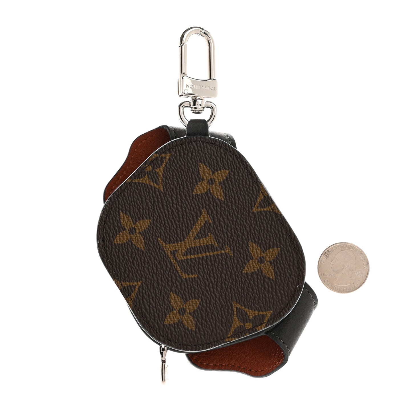 Monogram 57th Street NYC Dog Bag Charm Key Holder Brown