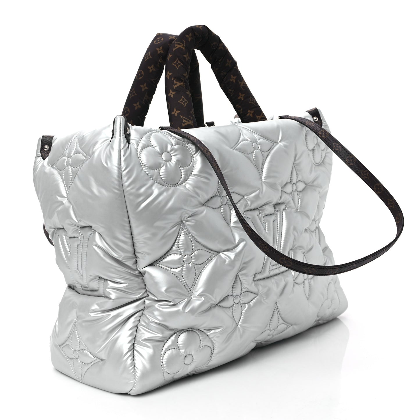 Econyl Monogram Pillow Giant Onthego GM Silver