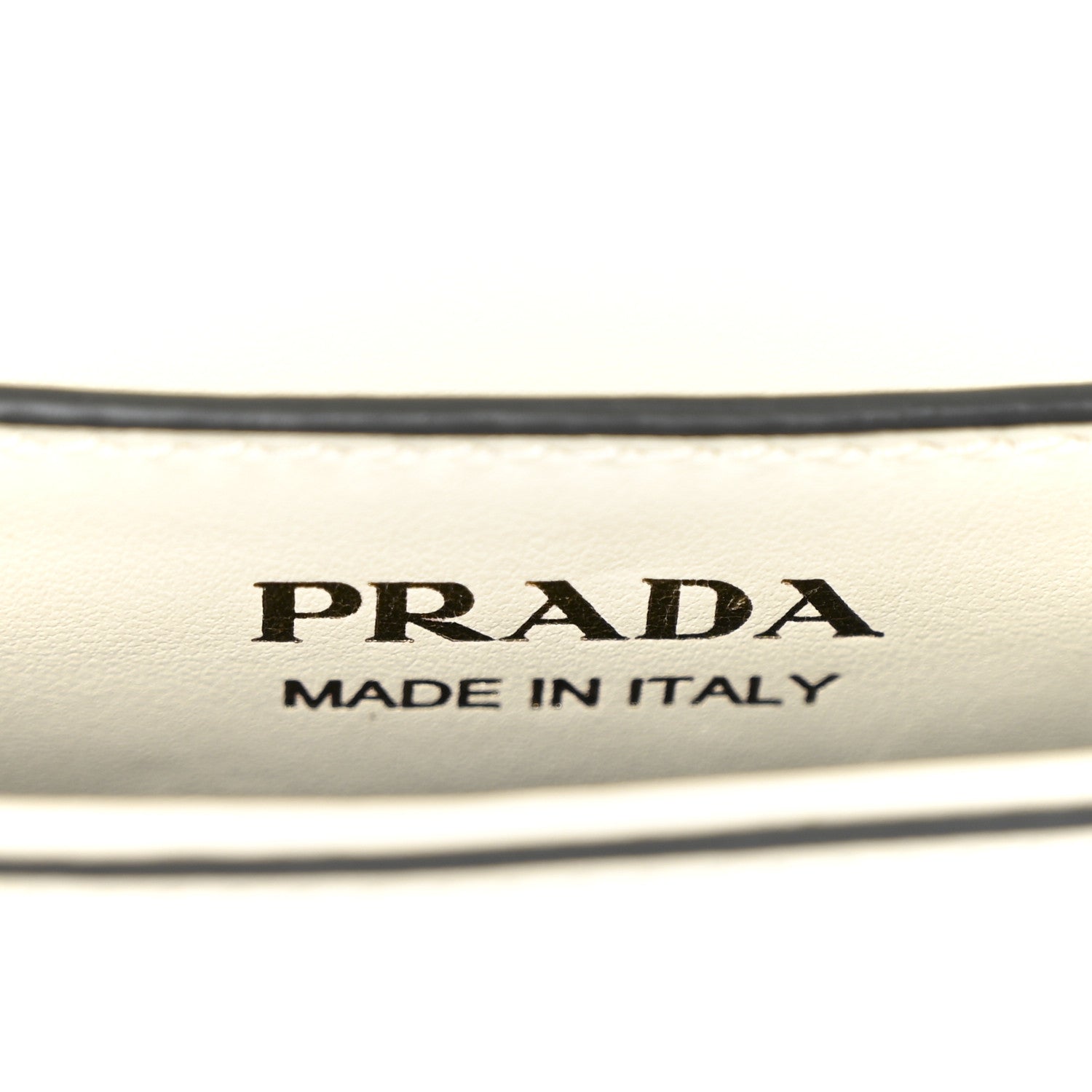 Prada Soft Calfskin Metal Triangle Logo Flap Shoulder Bag White