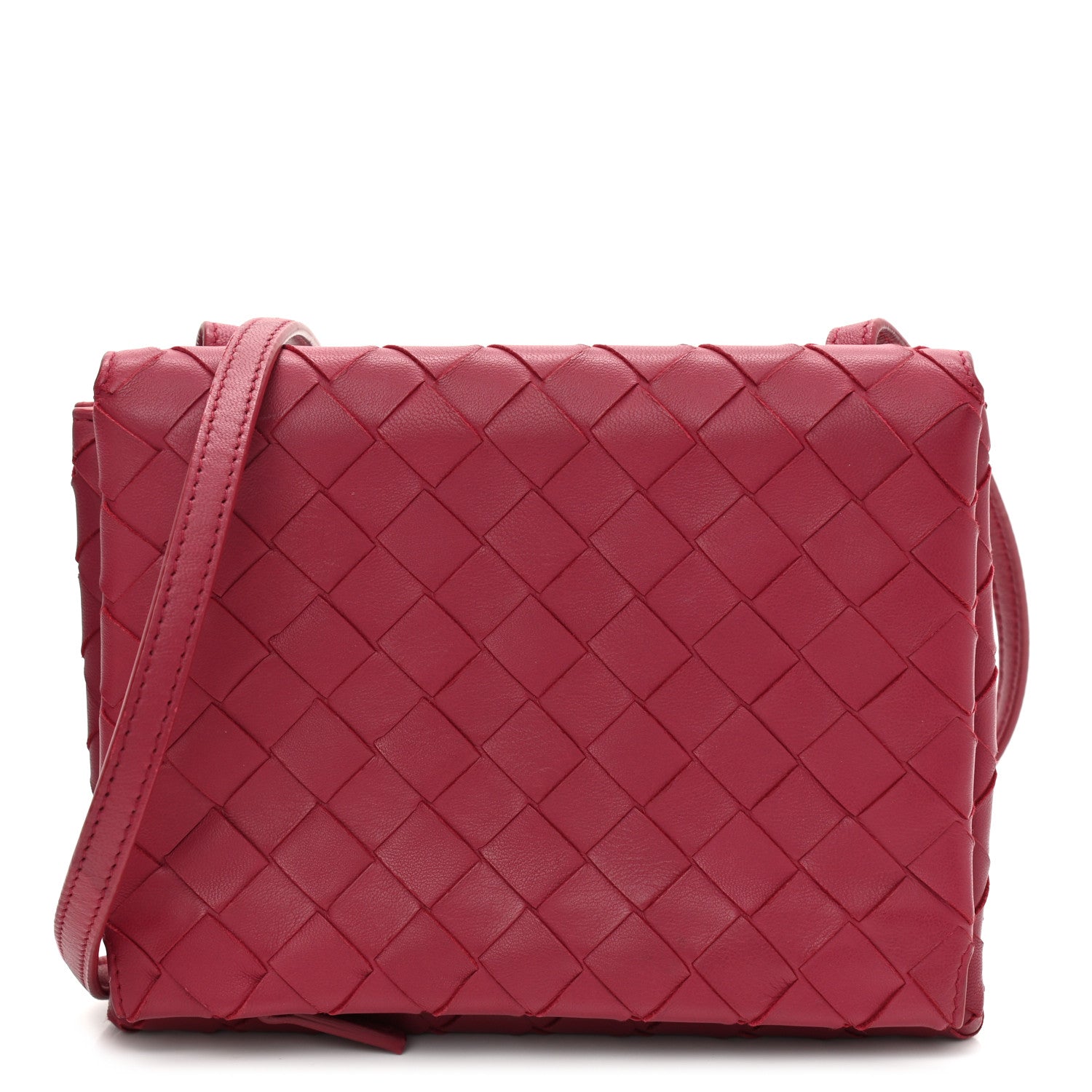 Bottega Veneta Nappa Intrecciato Flap Crossbody Amaranto 1 of 13