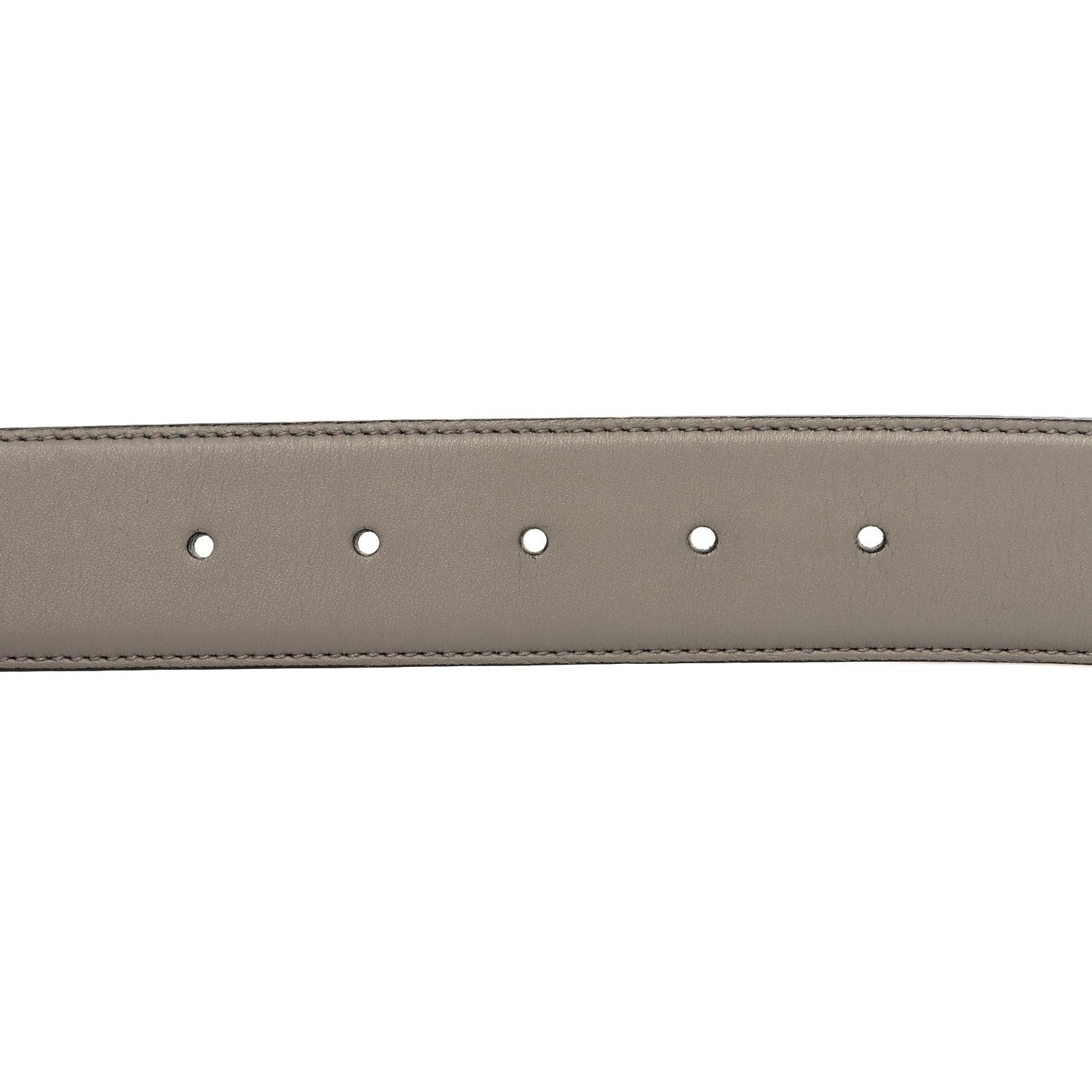 Gucci Moon Calfskin Interlocking G 37mm Belt 85 34 Storm Grey 3 of 5