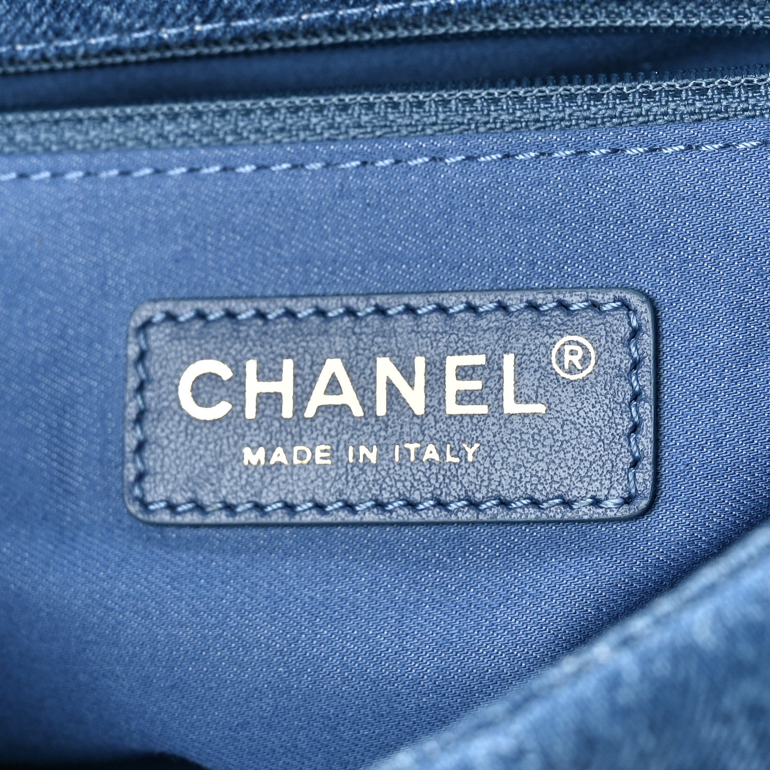 Chanel Denim Quilted Mini Denim Mood Rectangular Flap Blue Multicolor 6 of 9