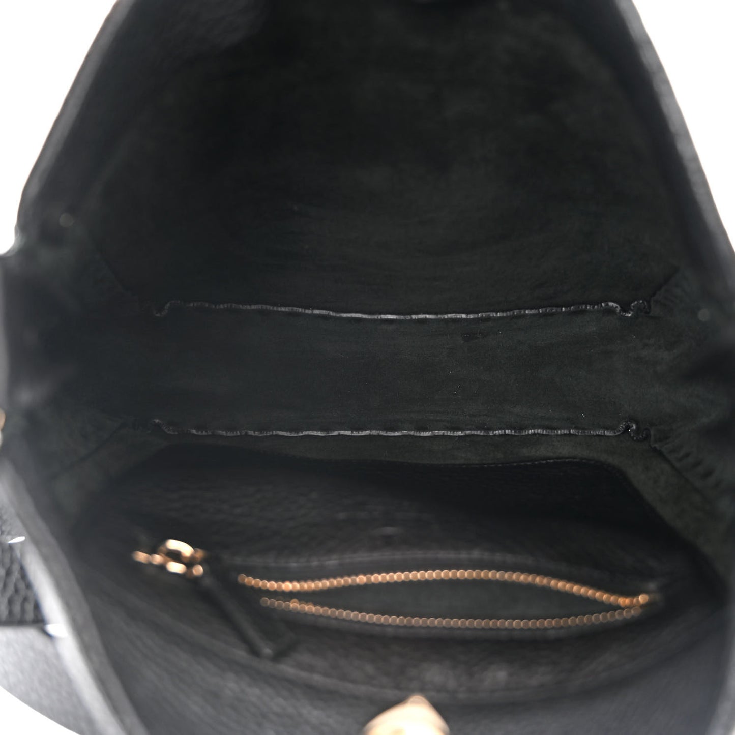 Pebbled Calfskin Small Rockstud Flip-Lock Messenger Bag Black