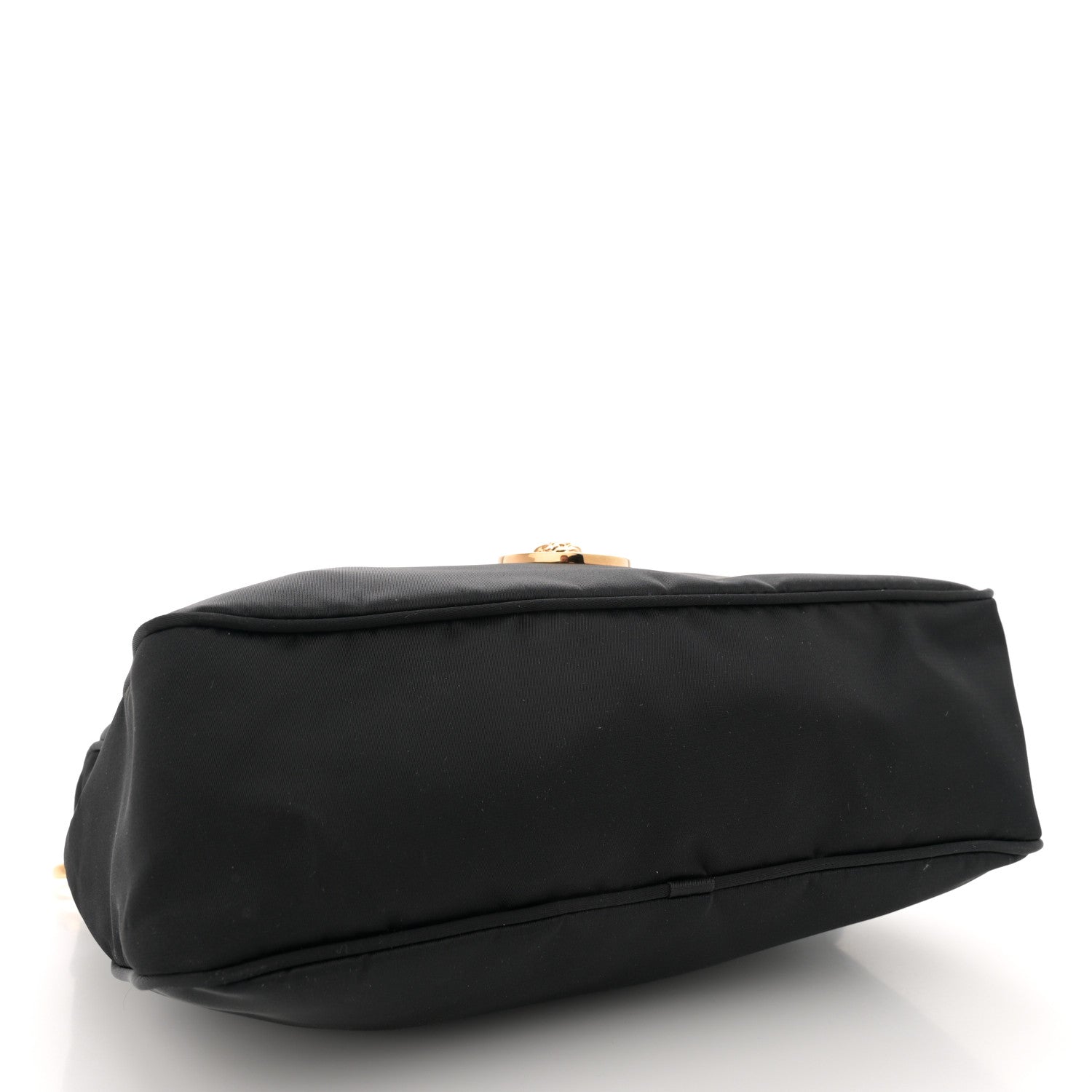Versace Nylon Tribute Chain Crossbody Shoulder Bag Black 4 of 11