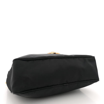 Versace Nylon Tribute Chain Crossbody Shoulder Bag Black 4 of 11