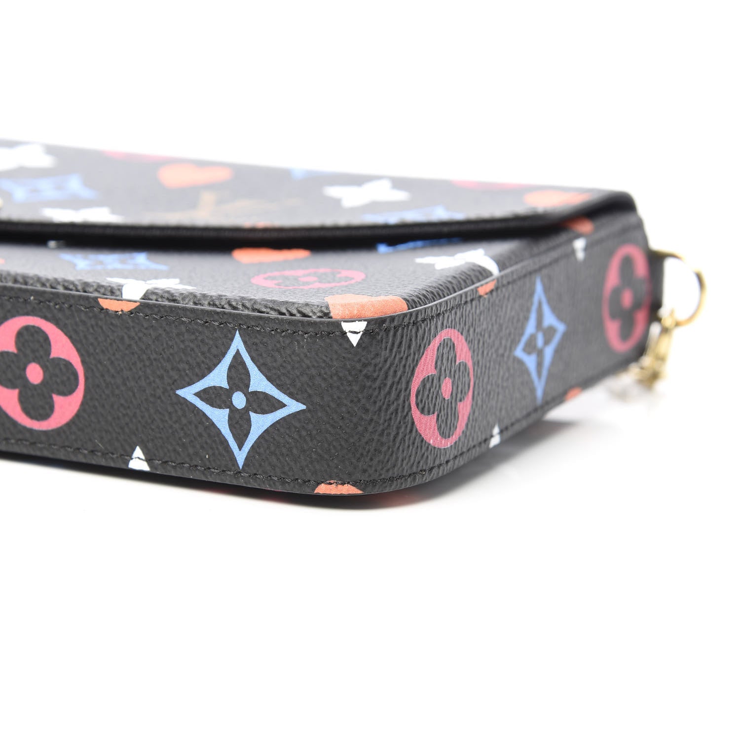 Louis Vuitton Game On Felicie Chain Wallet Black 12 of 12