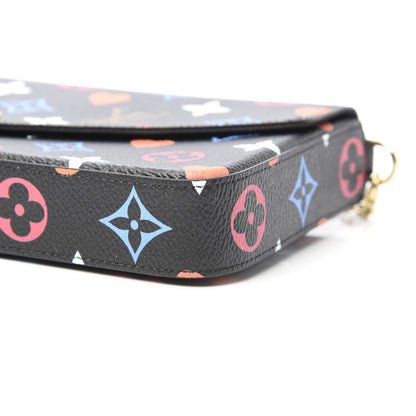 Louis Vuitton Game On Felicie Chain Wallet Black 12 of 12