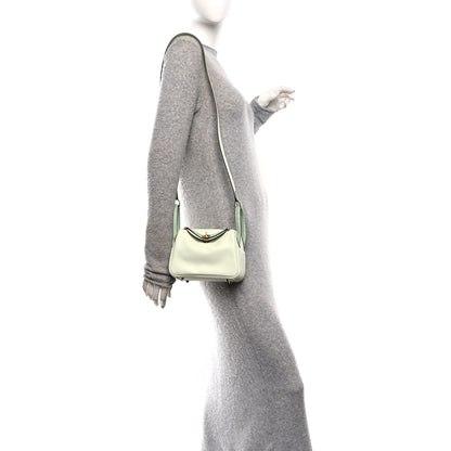 Hermes Matte Alligator Swift Verso Mini Touch Lindy 20 Vert Fizz 2 of 11