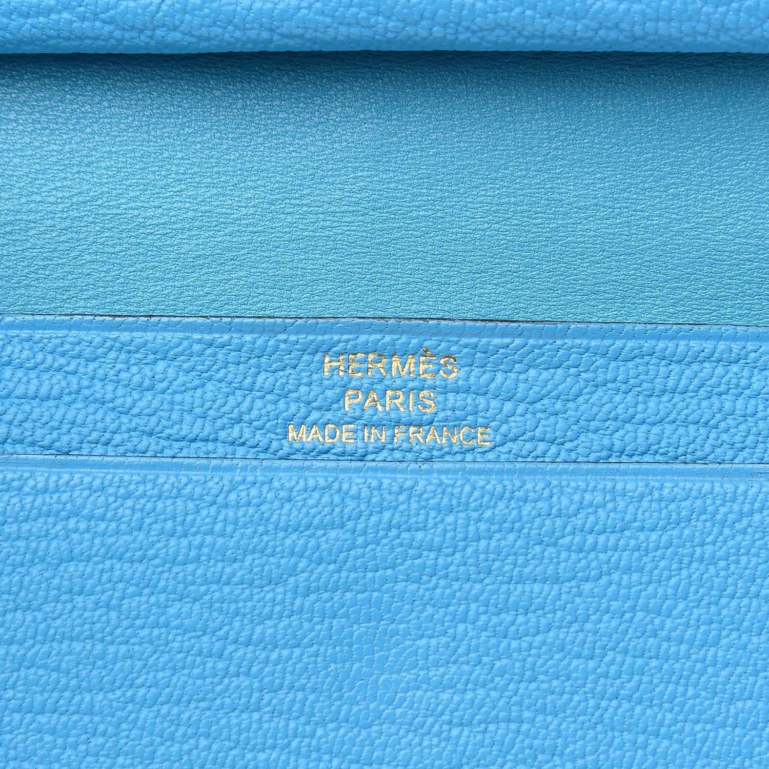 Hermes Chevre Mysore Mini Bearn Wallet Bleu Azteque 5 of 6