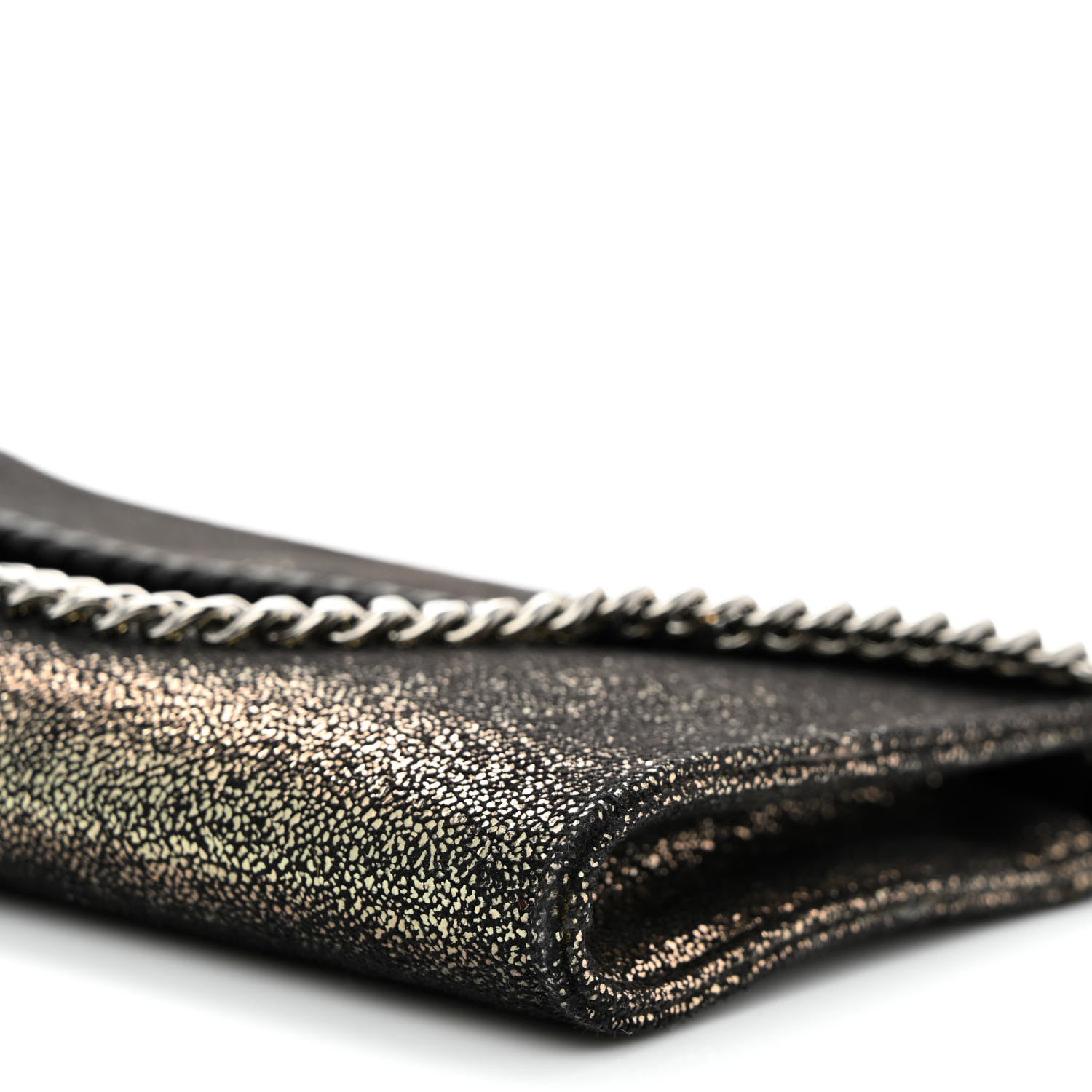 Stella McCartney Metallic Shaggy Deer Mini Falabella Crossbody Bag Black 12 of 12