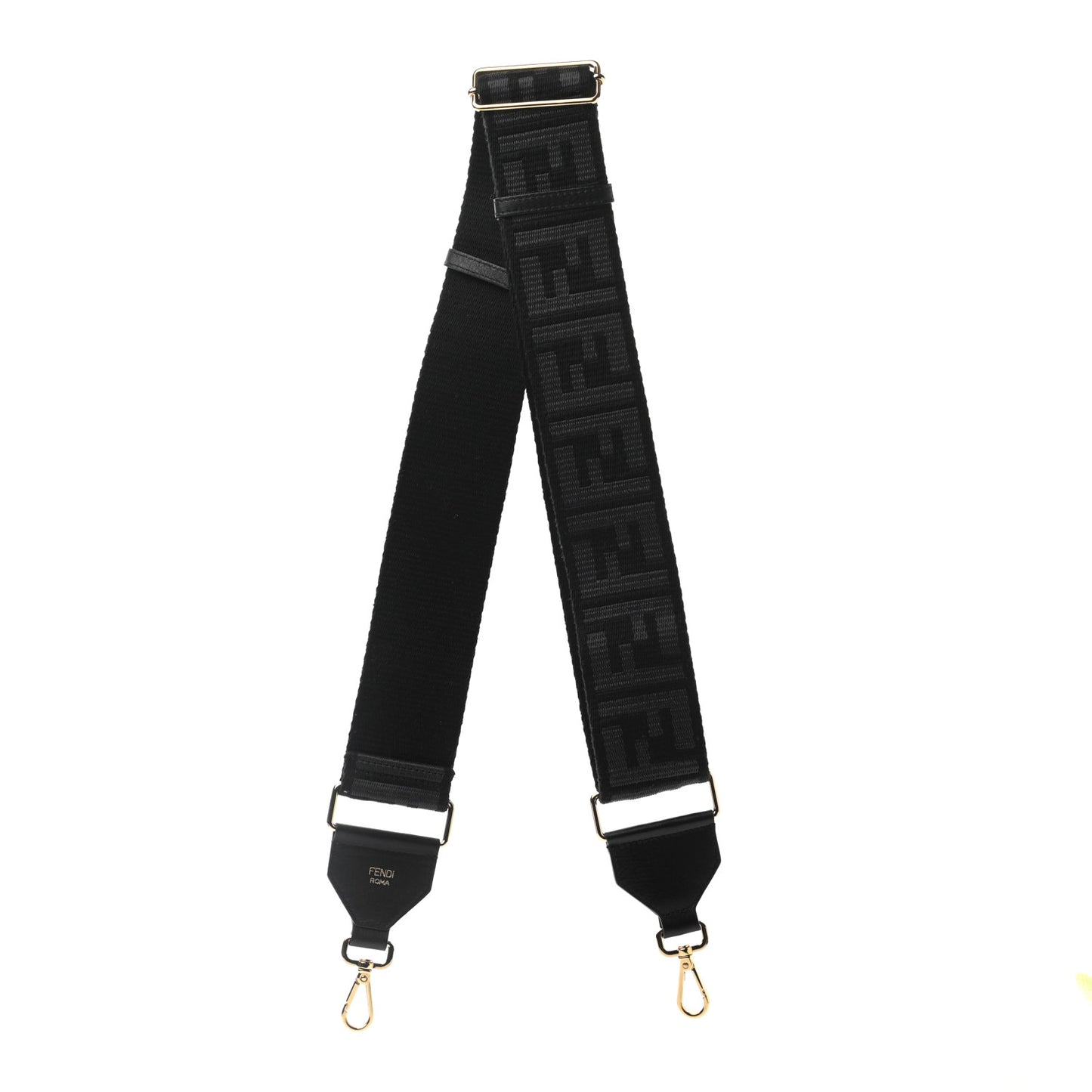 Ribbon Vitello Seta FF 1974 Adjustable Strap You Black