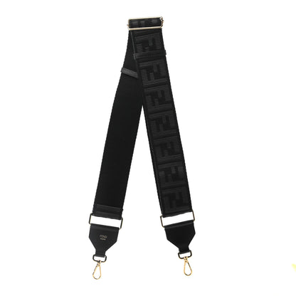 Fendi Ribbon Vitello Seta FF 1974 Adjustable Strap You Black 1 of 4