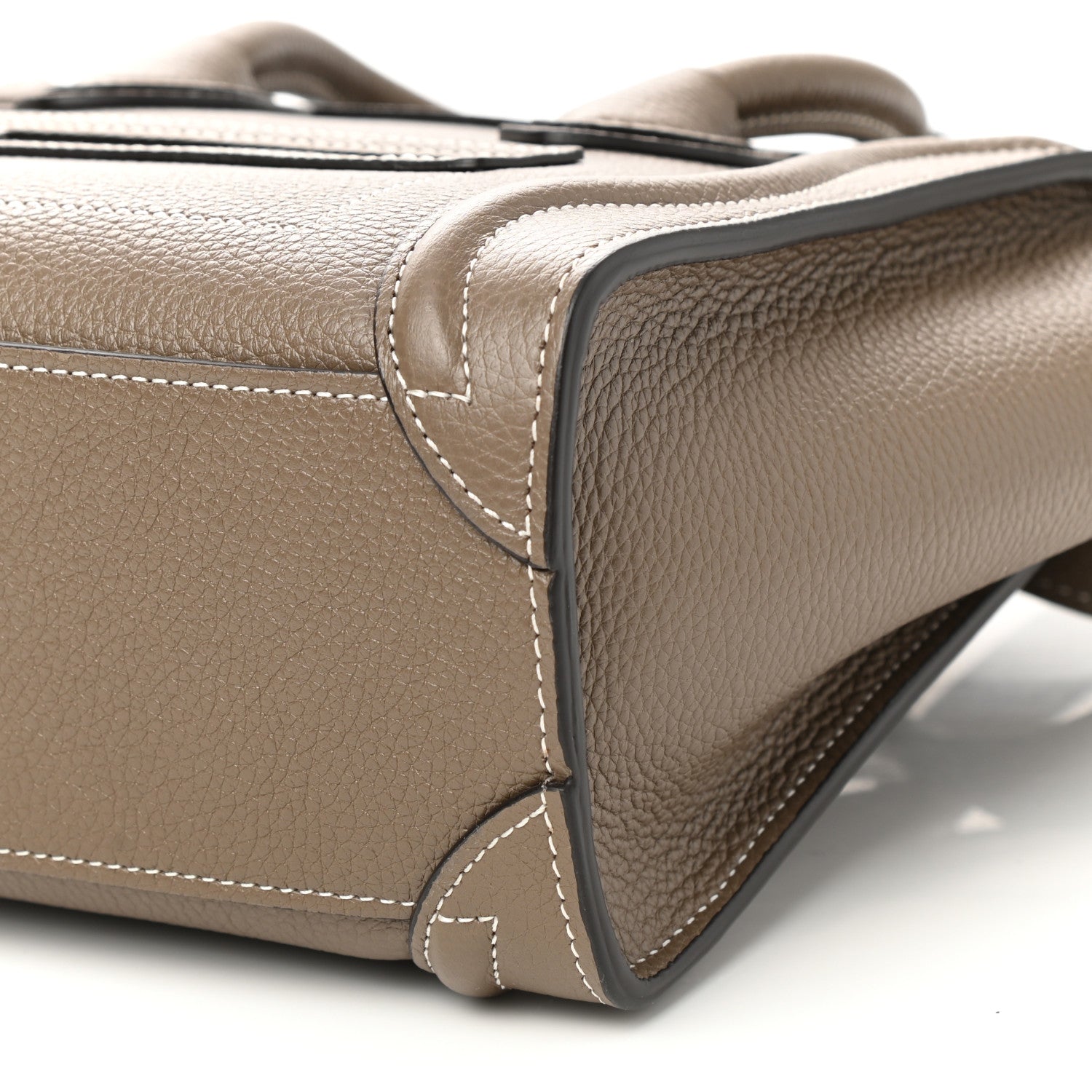 Celine Drummed Calfskin Nano Luggage Souris 11 of 11