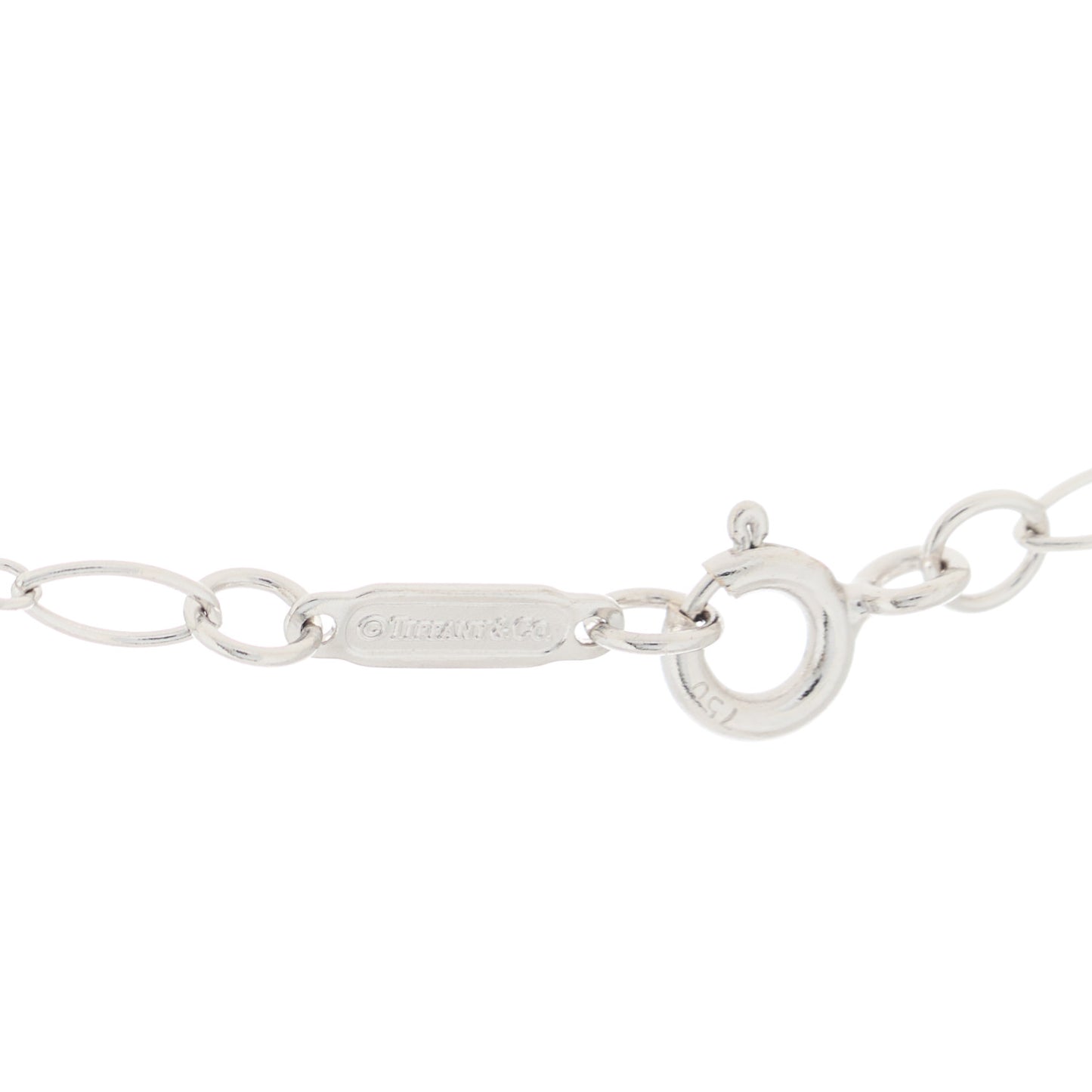 18K White Gold Oval Link Chain Necklace
