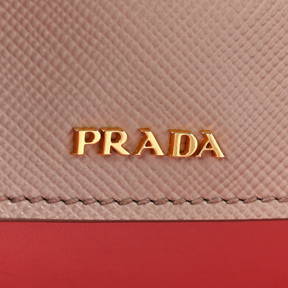 Prada Saffiano Cuir Medium Double Bag Cammeo Rosa 6 of 10