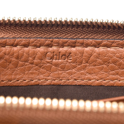 Chloe Grained Calfskin Marcie Long Zip Around Wallet Tan 6 of 10