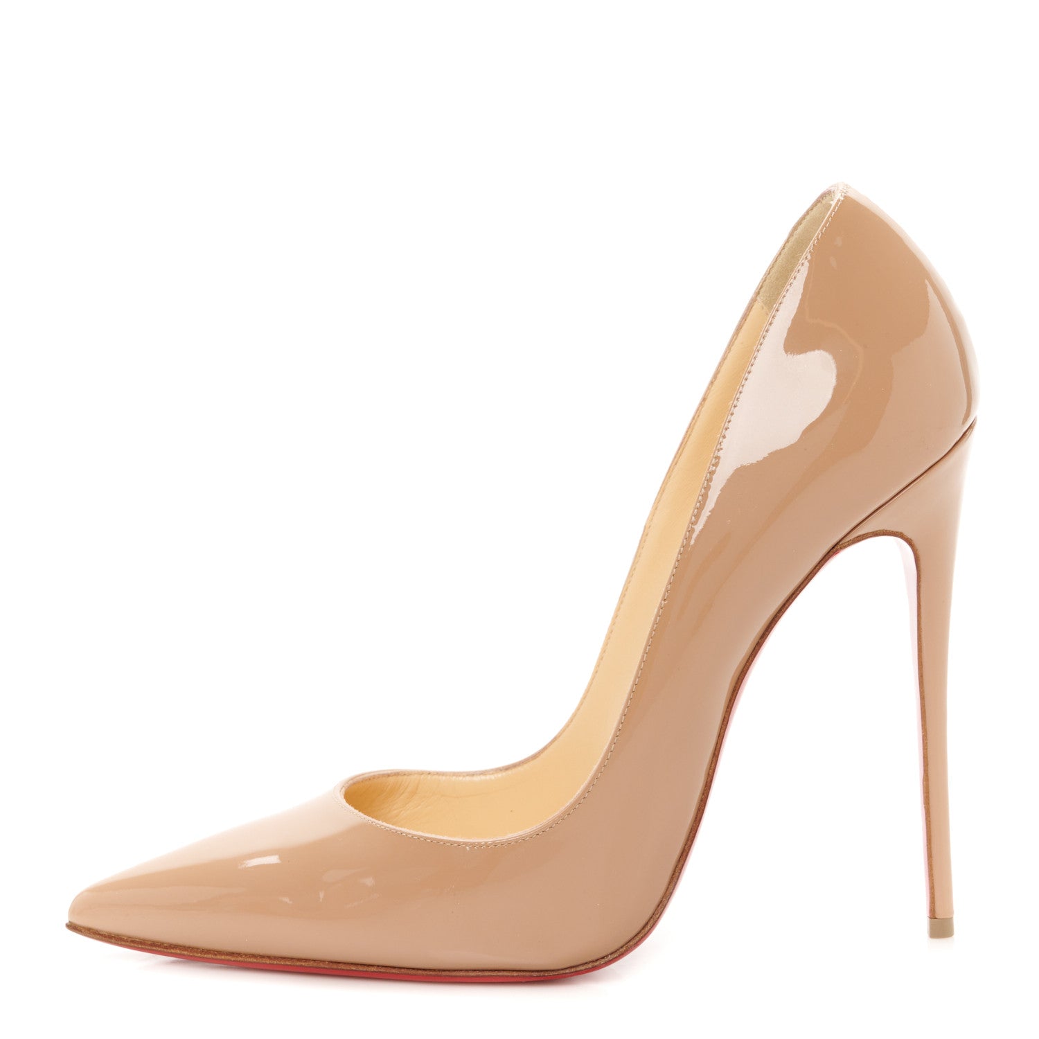 Christian Louboutin Patent So Kate 130 Pumps 40 Nude 1 of 8