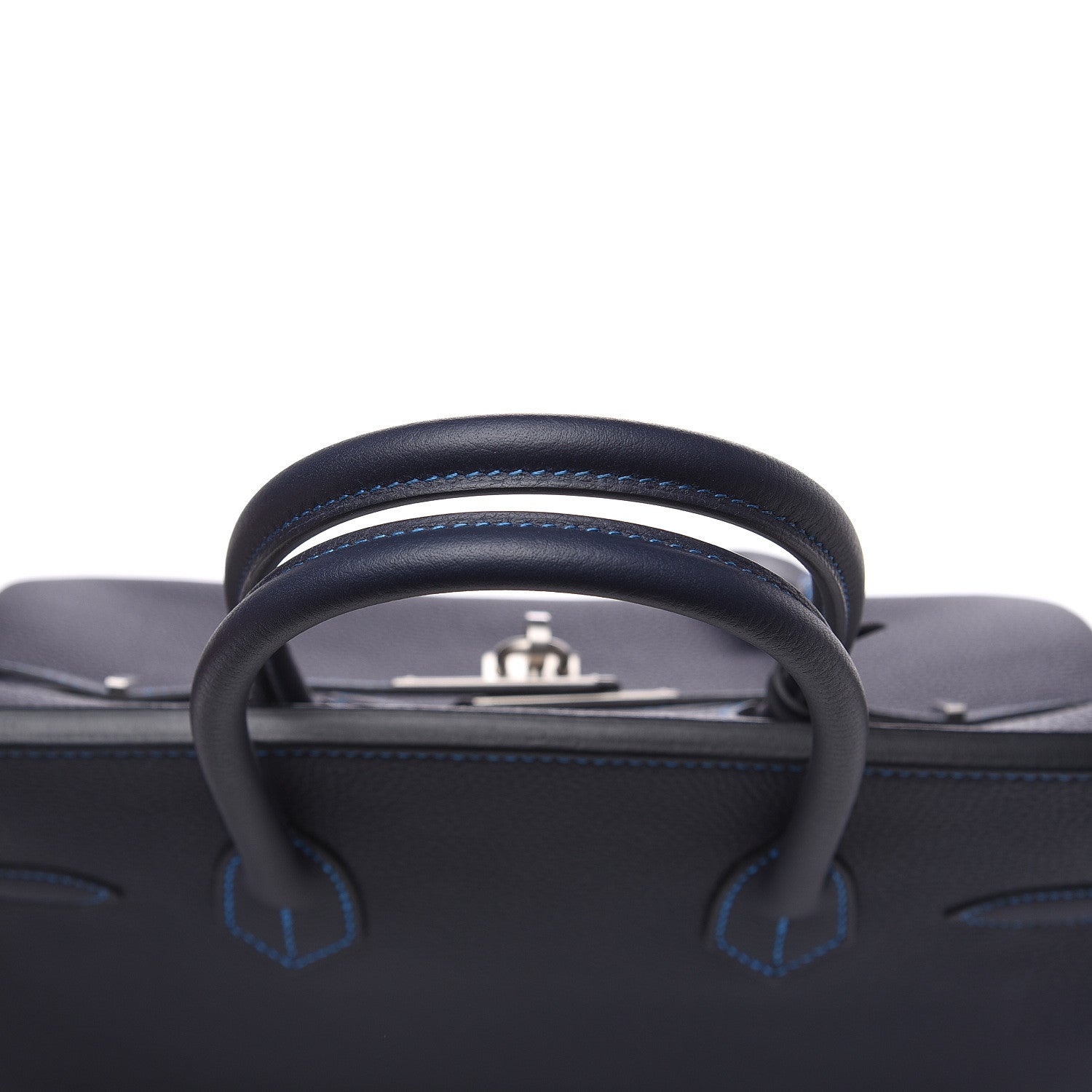 Hermes Togo Horseshoe Birkin 30 Bleu Nuit Bleu Hydra 19 of 30