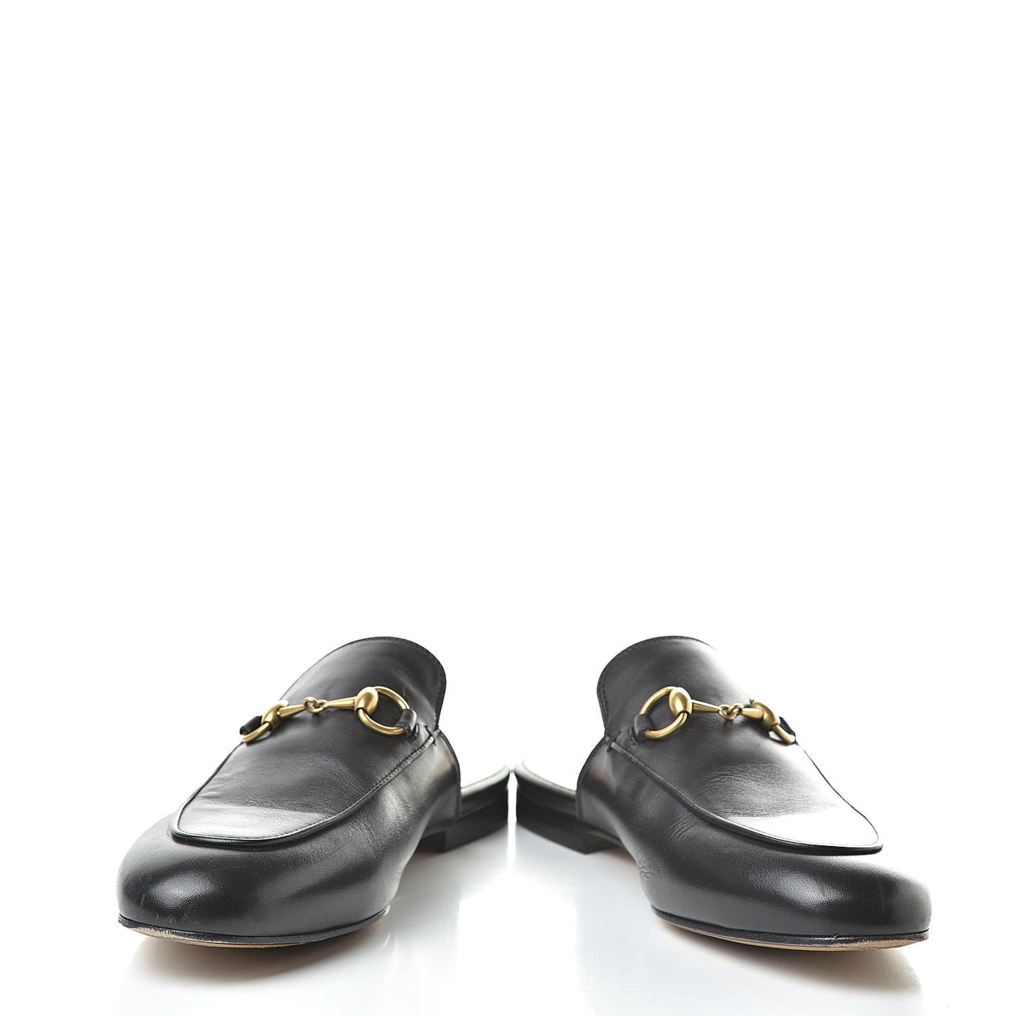 Calfskin Womens Princetown Slippers 36.5 Black