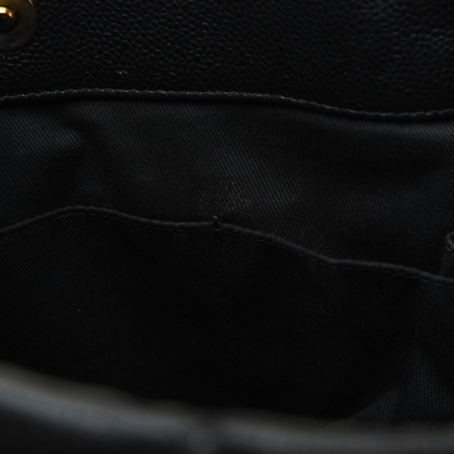 Chanel Caviar Quilted CC Timeless Soft Tote Black 10 of 19