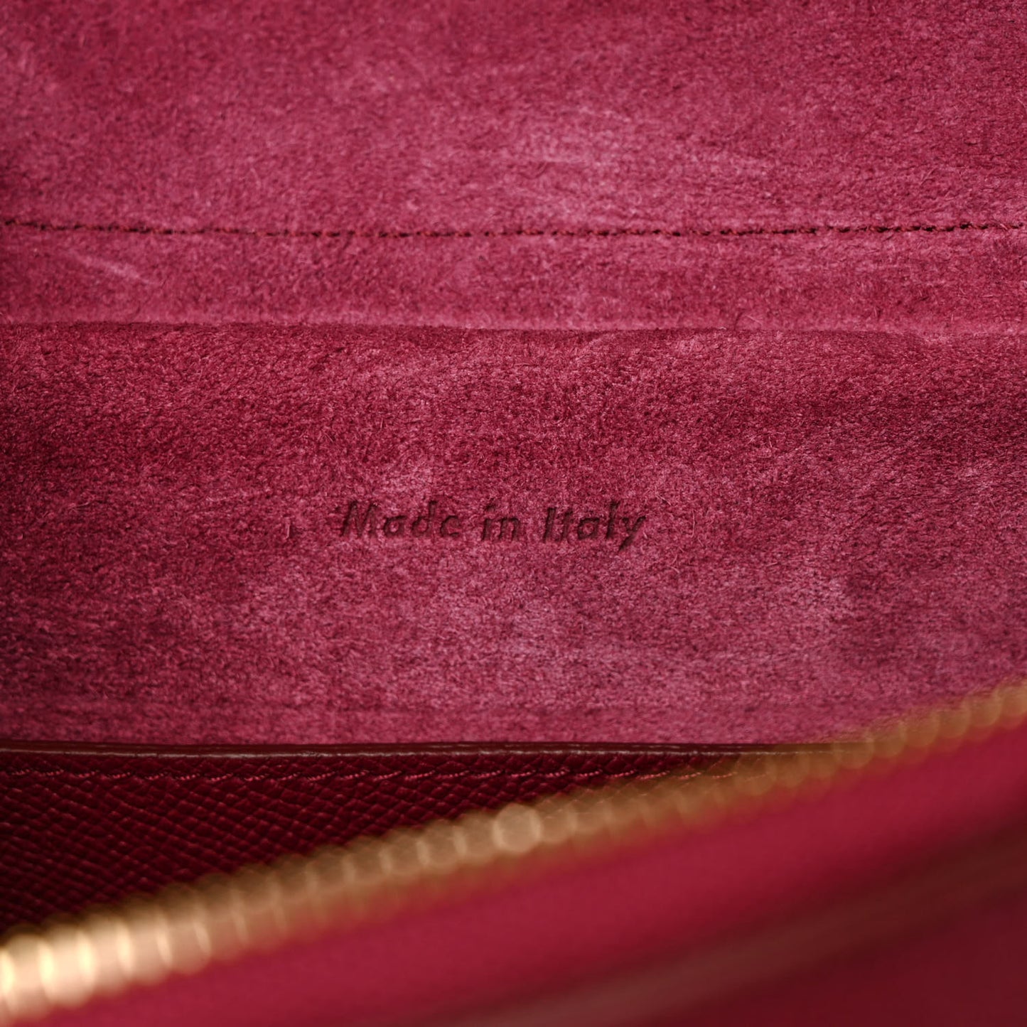 Grained Calfskin Micro Belt Bag Plum