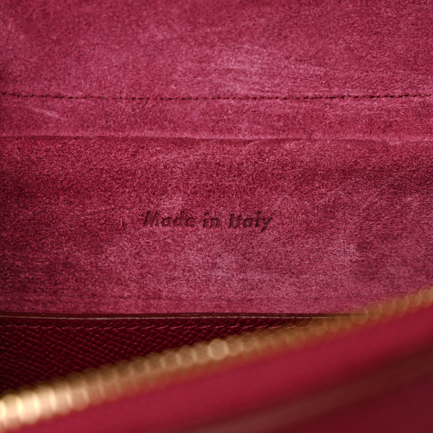 Celine Grained Calfskin Micro Belt Bag Plum 7 of 9