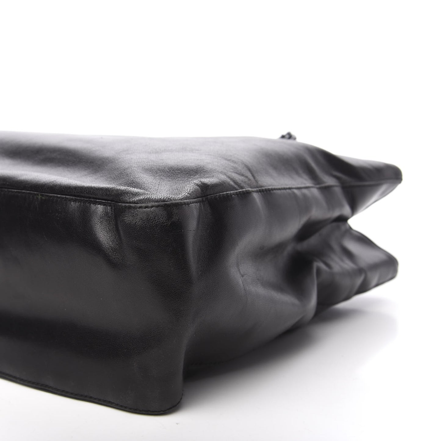 Nappa Chain Tote Black