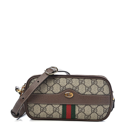 Gucci GG Supreme Monogram Web Mini Ophidia GG Bag Brown 1 of 10