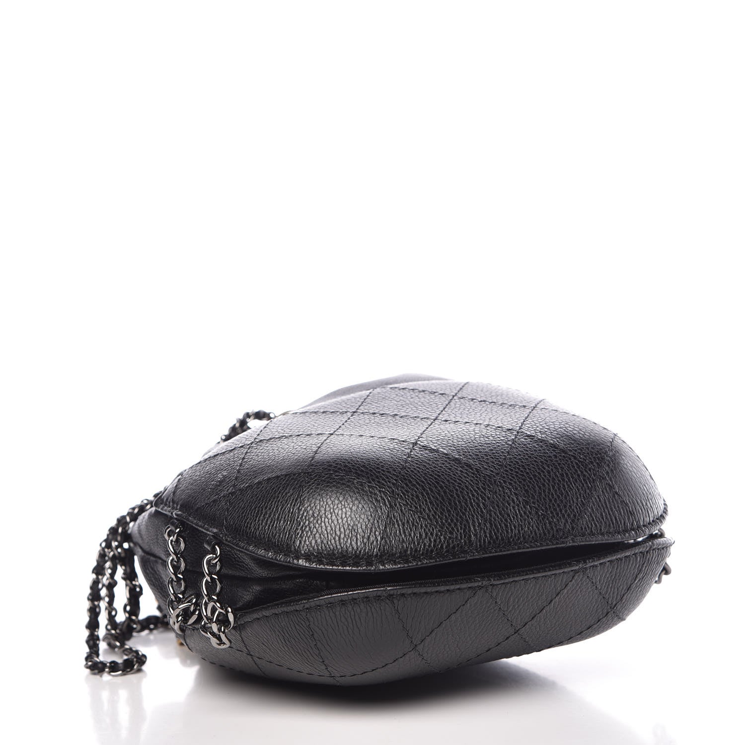 Chanel Calfskin Quilted Small Gabrielle Bucket Black 4 of 10