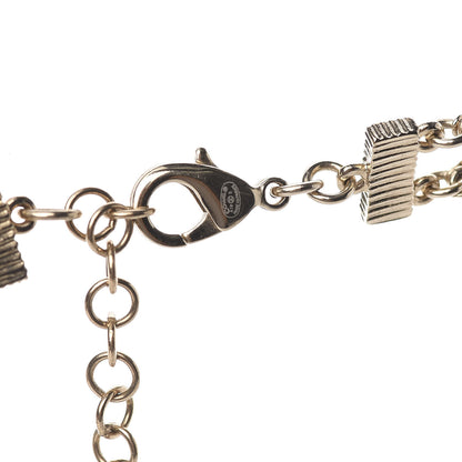 Chanel Bead Pearl CC Charm Multistrand Necklace Gold　 4 of 5