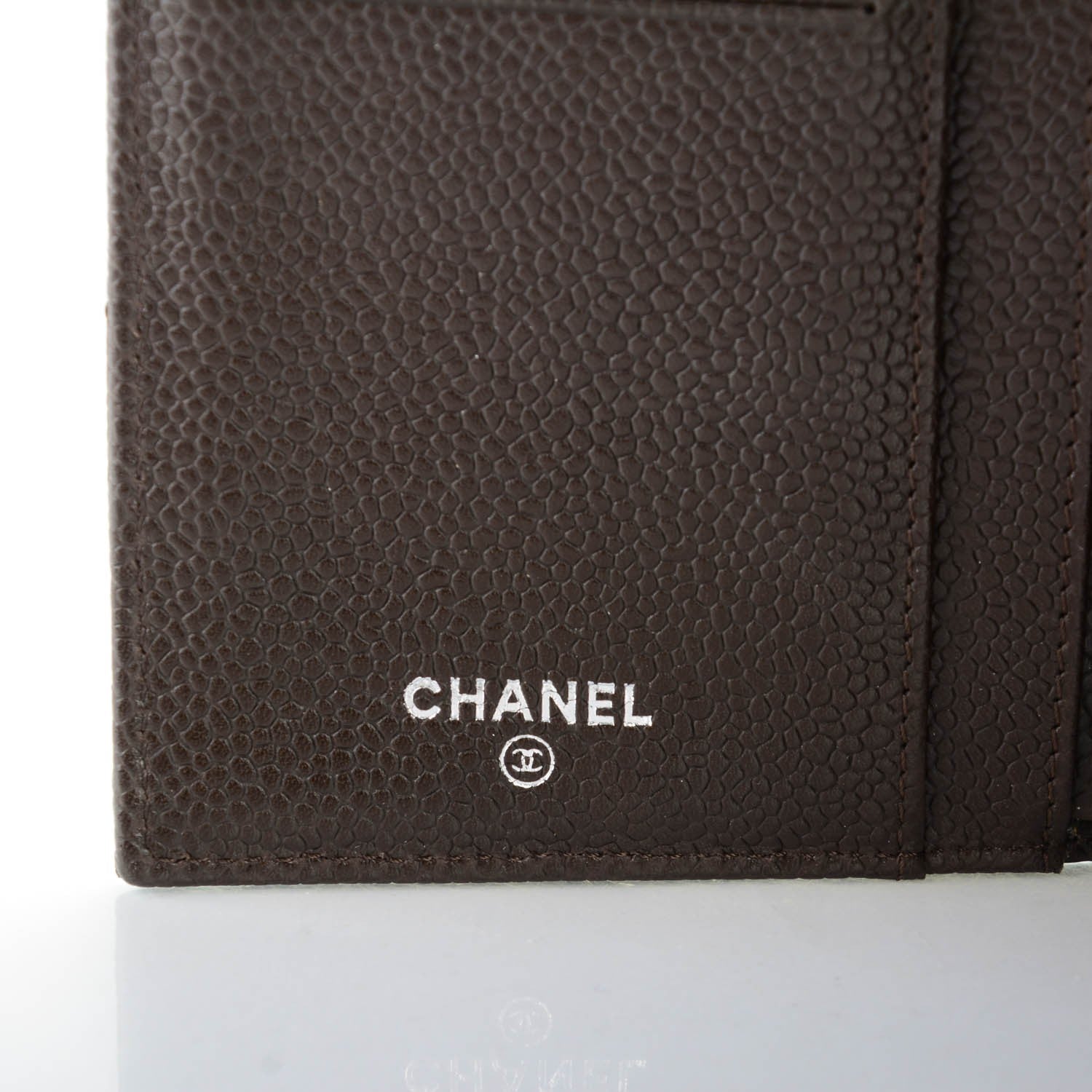 Chanel Caviar Quilted Long Flap Wallet Dark Brown 6 of 8