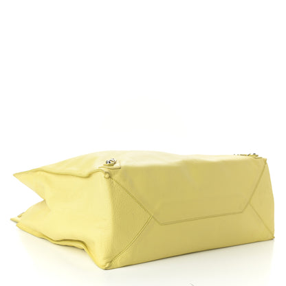Balenciaga Veau Papier Classic Silver Hardware A4 Tote Jaune Poussin 4 of 8