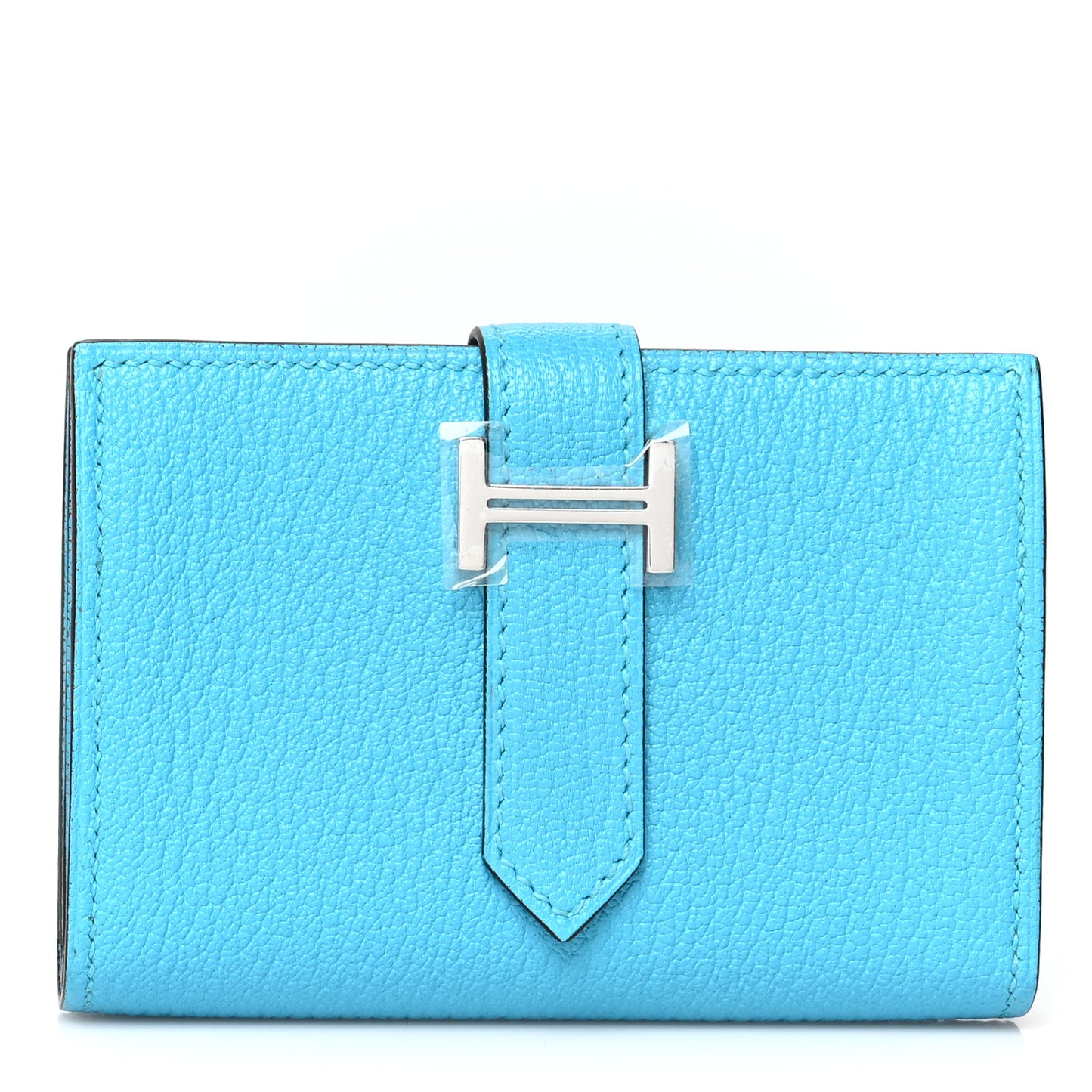 Chevre Mysore Mini Bearn Wallet Bleu Azteque