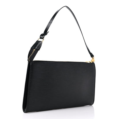 Louis Vuitton Epi Pochette Accessories 24 Black 3 of 9