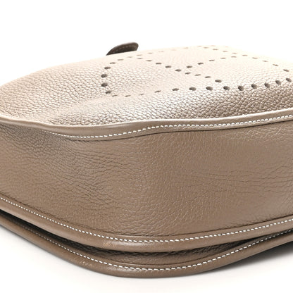 Hermes Taurillon Clemence Evelyne III PM Etoupe 9 of 11