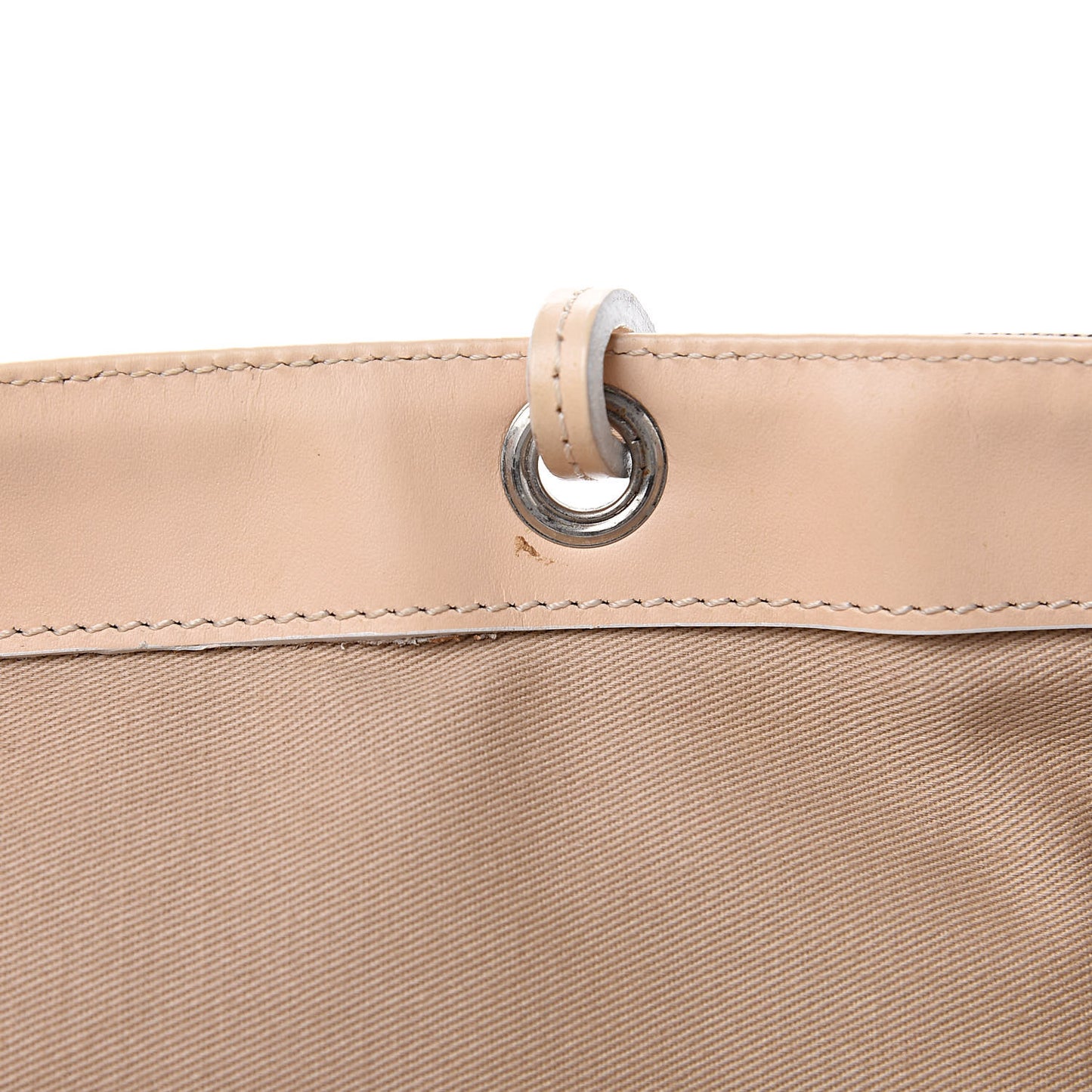 Canvas House Check Front Pocket Tote Beige