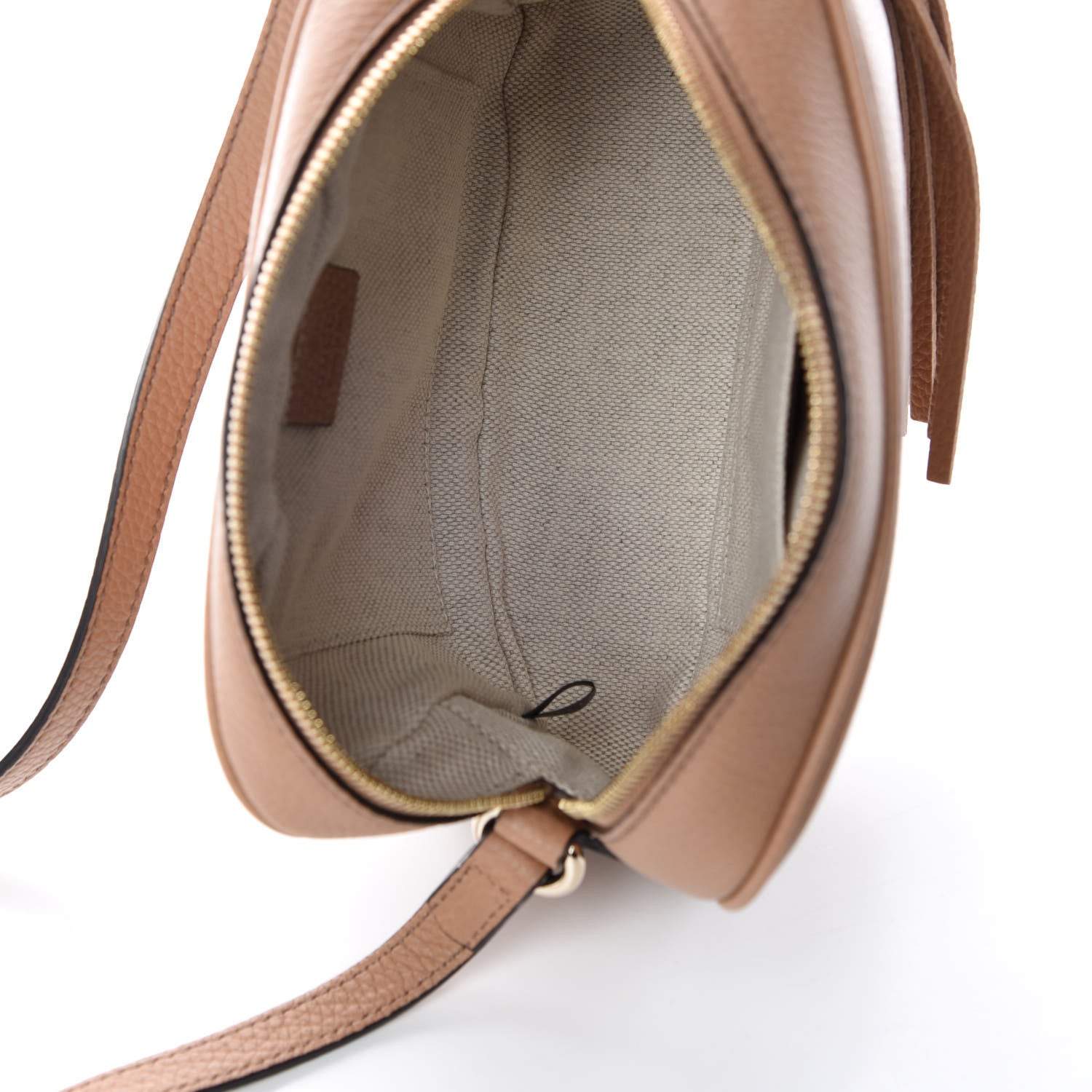 Gucci Pebbled Calfskin Small Soho Disco Bag Camelia 6 of 8