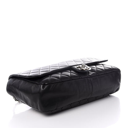 Chanel Lambskin Quilted Maxi Coco Rain Flap Black 3 of 11