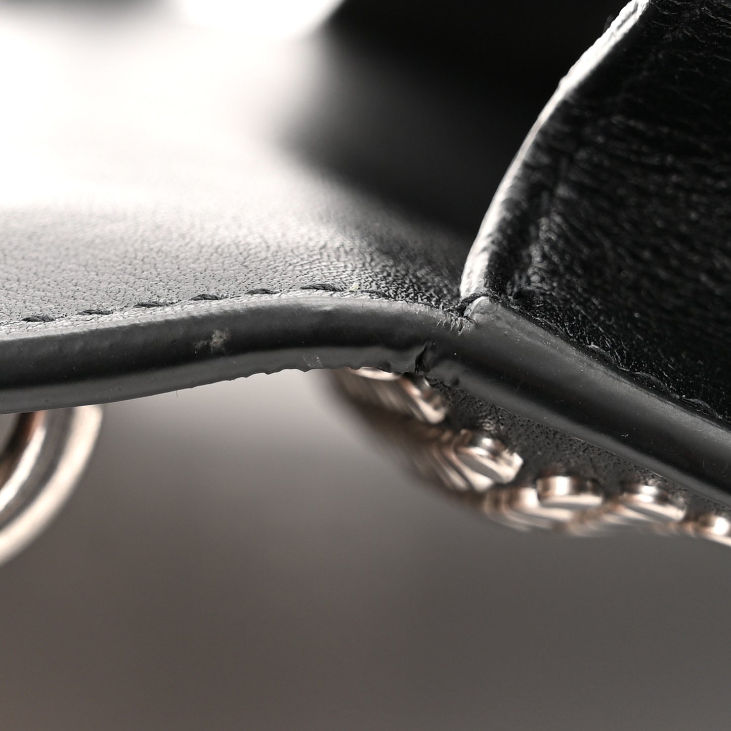 Calfskin Studded Small Monogram Sunset Black