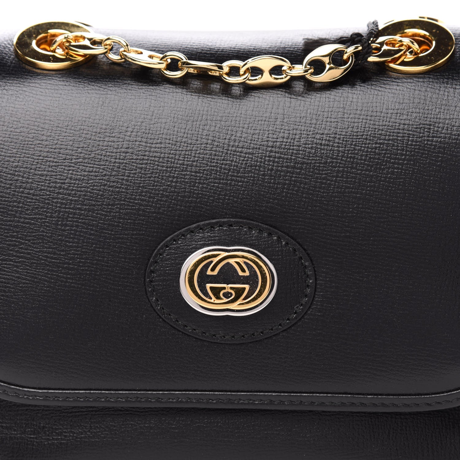 Gucci Azalea Calfskin Mini Marina Chain Shoulder Bag Black 13 of 13