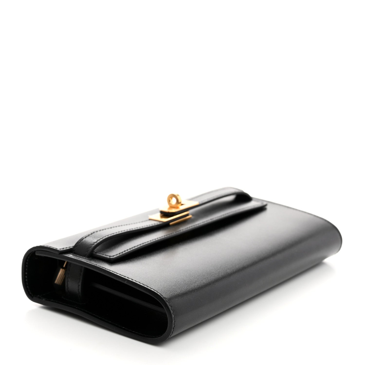 Hermes Box Kelly Wallet To Go Black 4 of 7