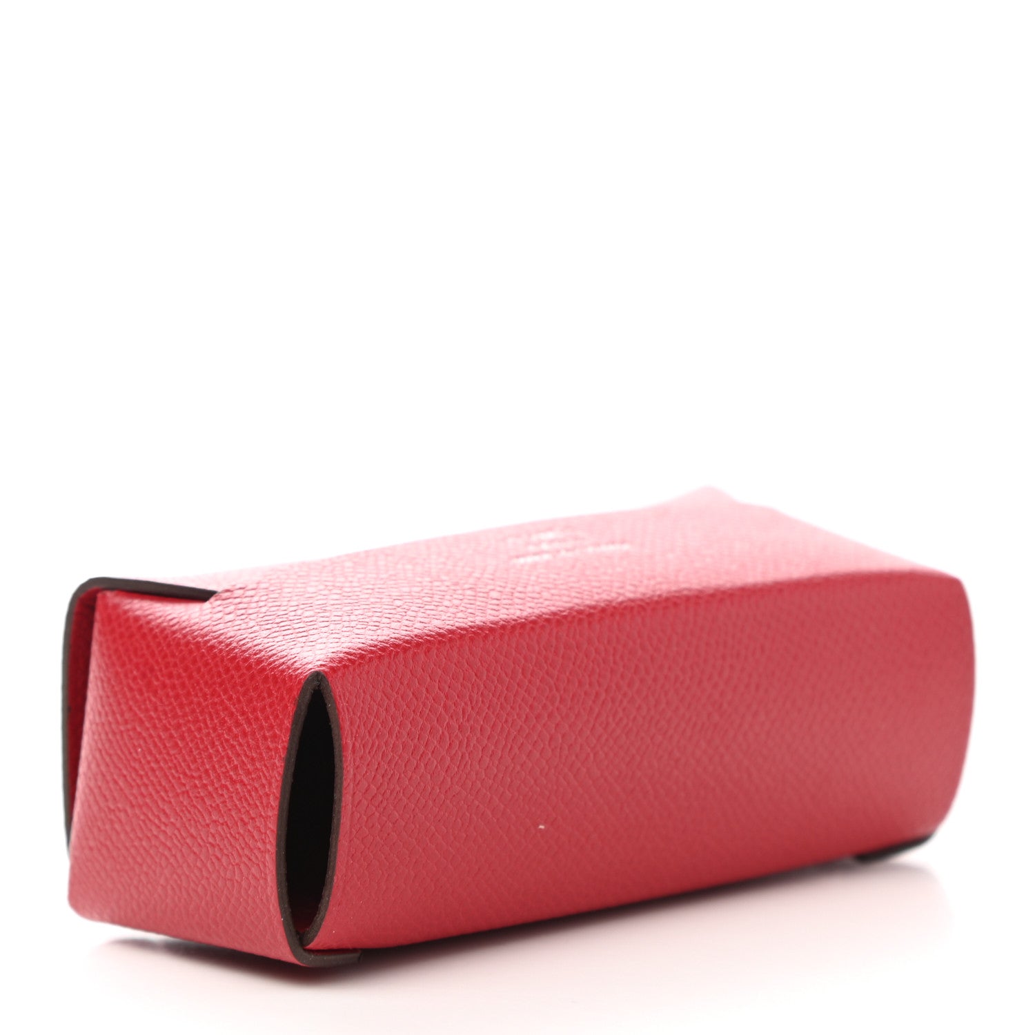 Hermes Grained Madame Calfskin Lipstick Case with Mirror Rouge Piment 3 of 6