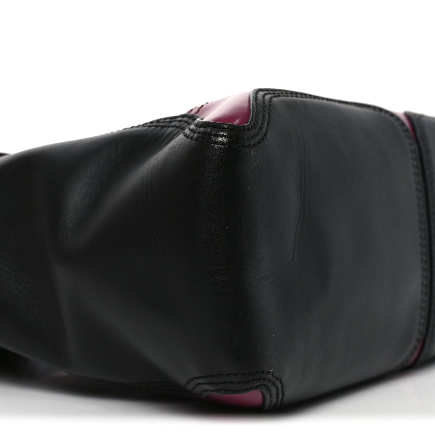 Smooth Calfskin Medium Pashli Satchel Berry Black