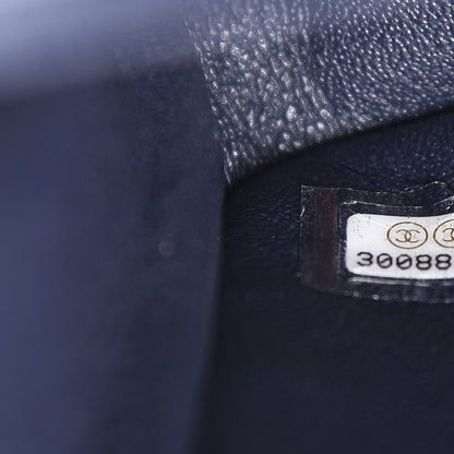 Chanel Caviar Quilted Medium Double Flap Navy 6 of 10