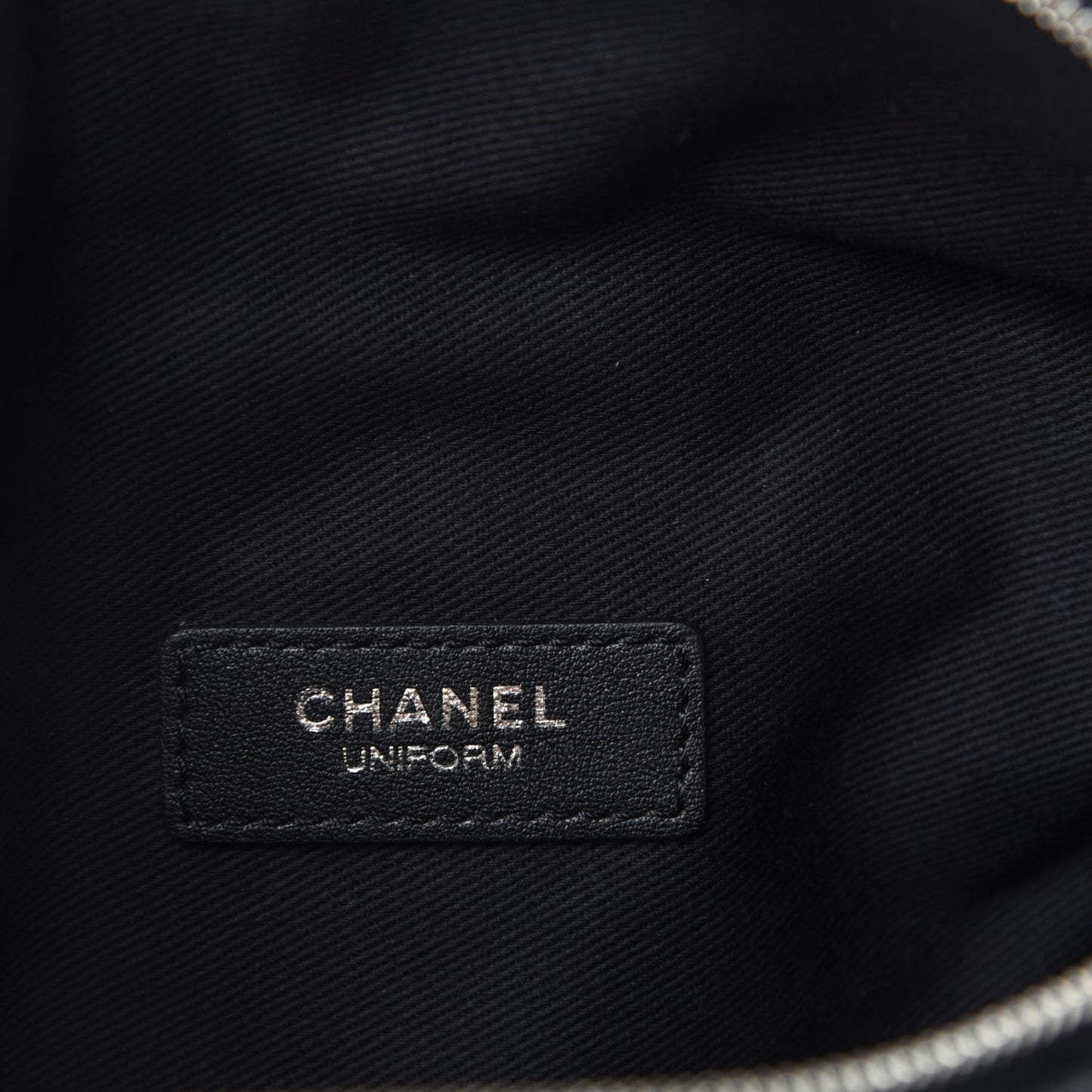 Lambskin Quilted Waist Belt Bag Black