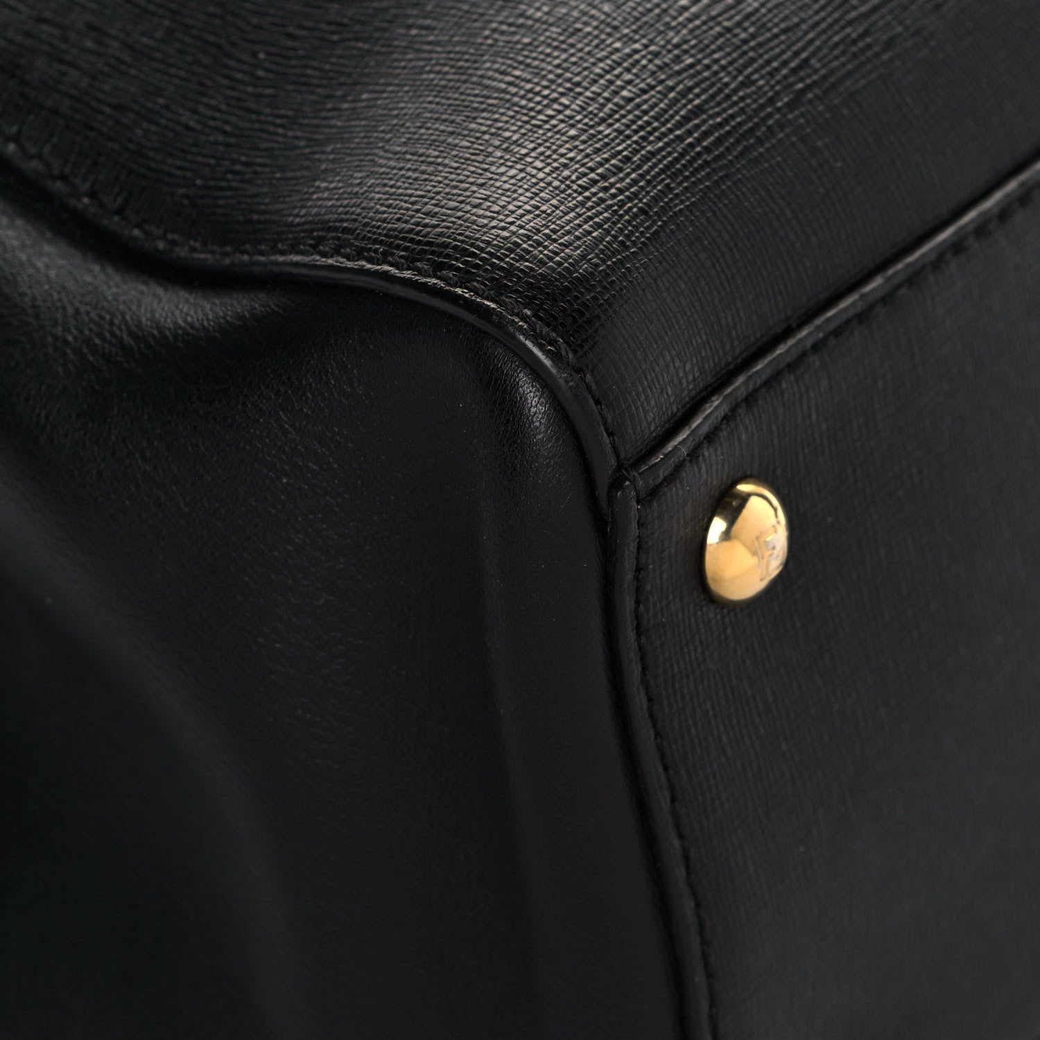 Fendi Vitello Elite Petite 2Jours Tote Black 8 of 15