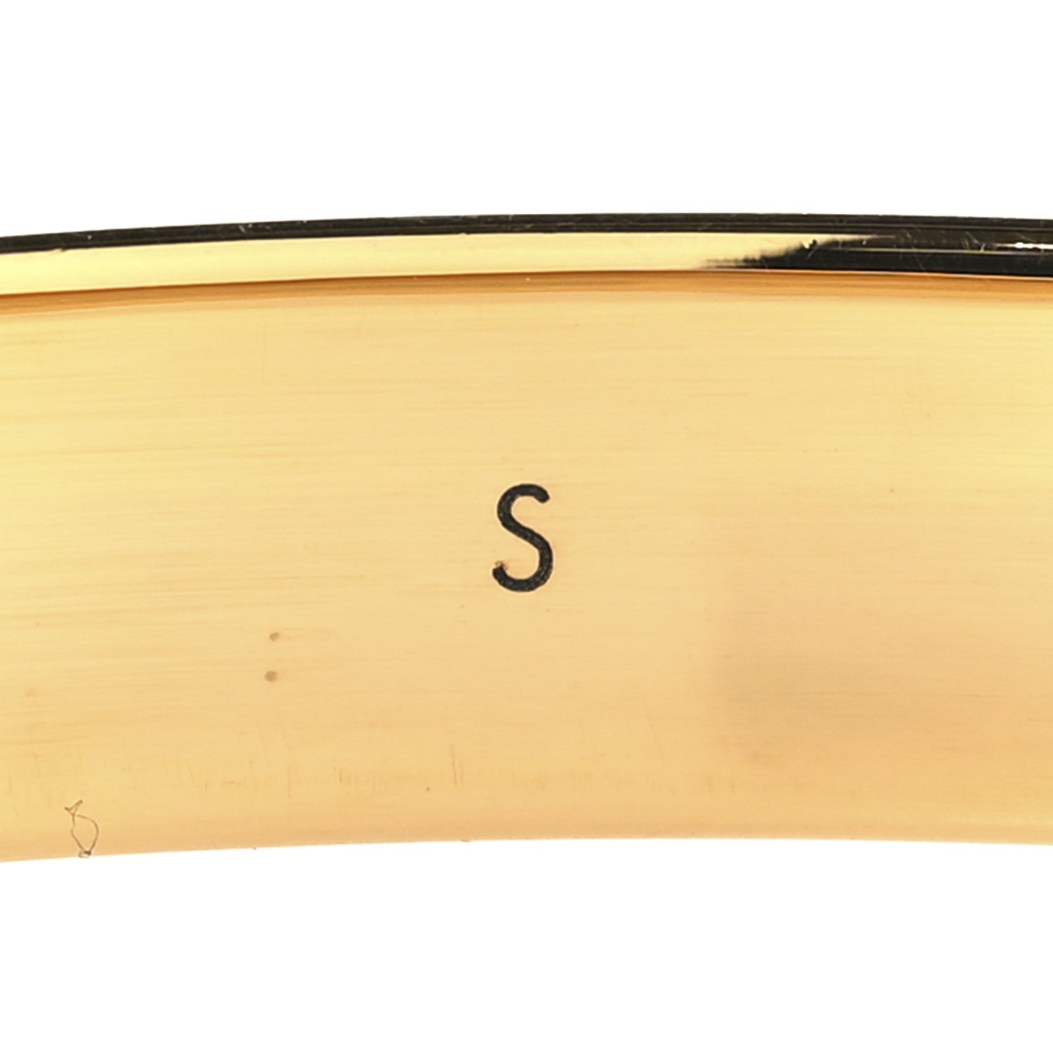 Louis Vuitton Brass Monogram Nanogram Cuff S Gold 6 of 6